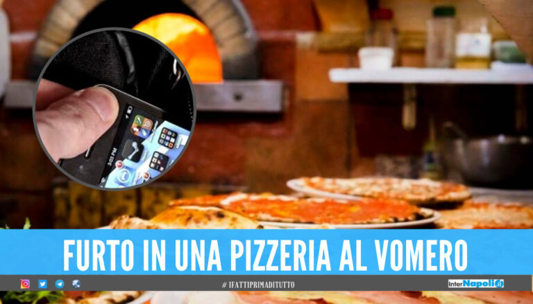 Ruba uno smartphone in una pizzeria al Vomero, tenta la fuga ma viene arrestato