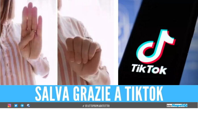 Segnale d'aiuto diffuso su TikTok