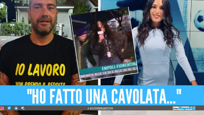 Era solo goliardia.... Il tifoso si scusa con la giornalista ma arriva il pugno duro denuncia e Daspo per 3 anni