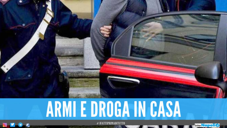 Marijuana, pistola ed una katana in casa: arrestato 53enne in provincia di Napoli