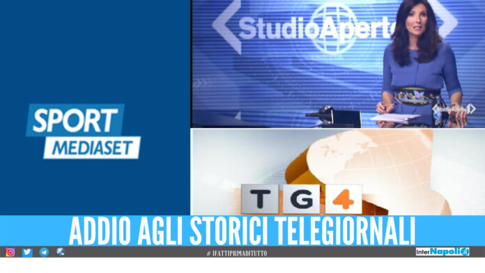 Mediaset, rivoluzione in arrivo: chiudono SportMediaset, Studio Aperto e Tg4