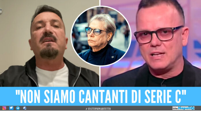 Nando Mariano e Gigi D'Alessio, al centro Nino D'Angelo