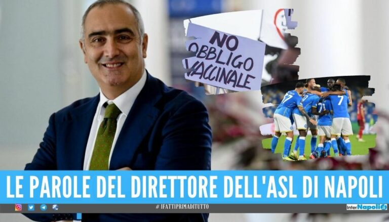 “No-vax come i napoletani che tifano Juve”, la battuta del direttore dell’Asl