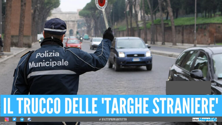 Nuovo Codice della Strada, 81 verbali a Napoli controlli sulle targhe straniere