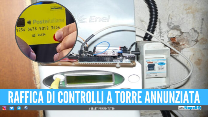 Percepivano reddito di cittadinanza e rubavano la corrente, in 2 nei guai a Torre Annunziata