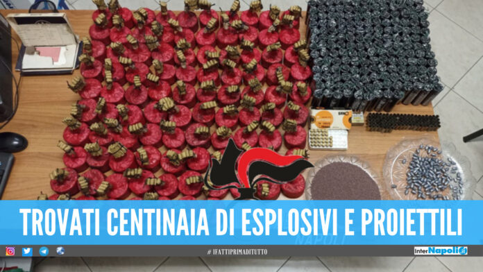 Proiettili ed esplosivi in casa, arrestato 31enne a Crispano: potevano fare esplodere un palazzo
