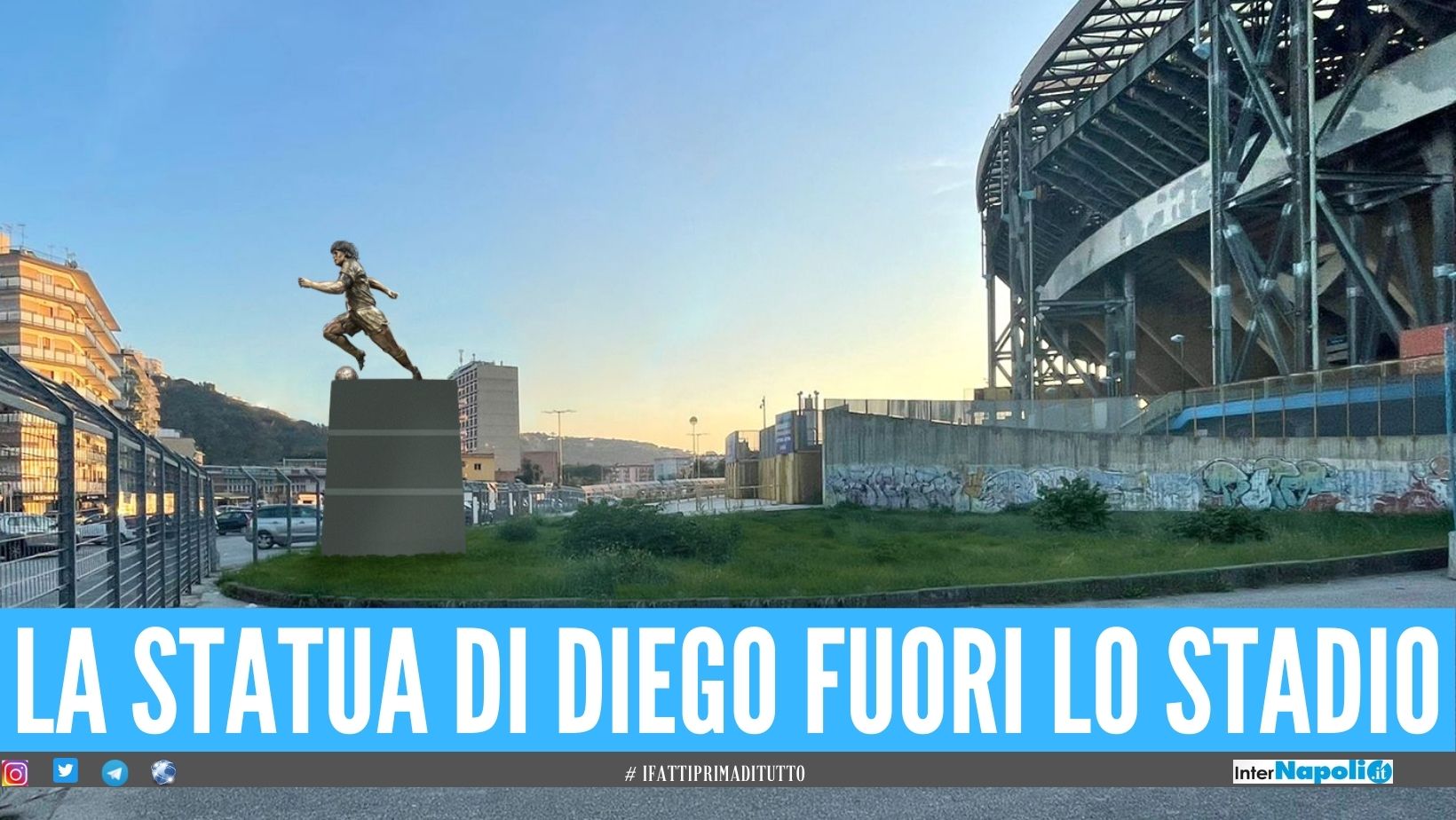 Statua, fiori e beneficenza così Napoli ricorda Maradona ad un anno dalla morte
