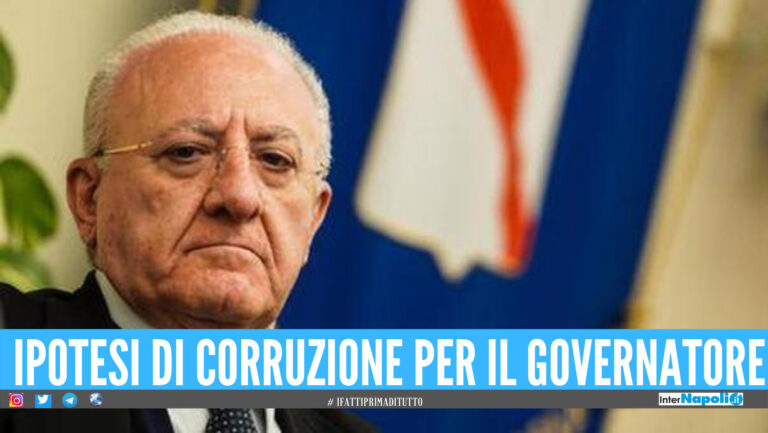 De Luca indagato per corruzione, avviso di garanzia per l’inchiesta sulle Coop a Salerno