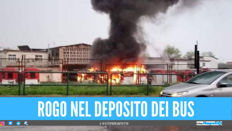 Tragedia sfiorata a Pozzuoli, prima la puzza poi il rogo 3 bus distrutti dalle fiamme