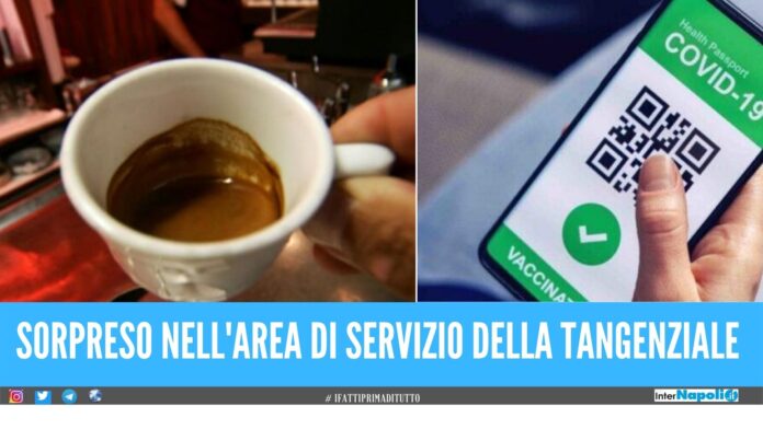 Aveva il super green pass ma era positivo al covid, bloccato nel bar a Napoli.  Gli operatori della Sottosezione Polizia Stradale di Fuorigrotta
