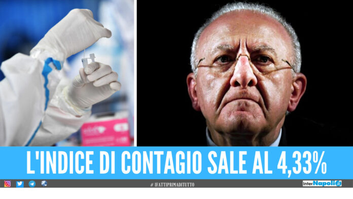 Bollettino Covid in Campania, il Governatore Vincenzo De Luca