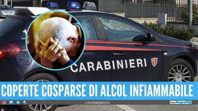 Picchia e tanta di dar fuoco al padre, arrestato in provincia di Napoli