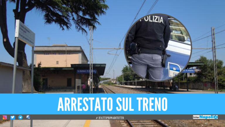 Va in stazione e sale sul treno, ma è ai domiciliari: 46enne arrestato a Sant'Antimo