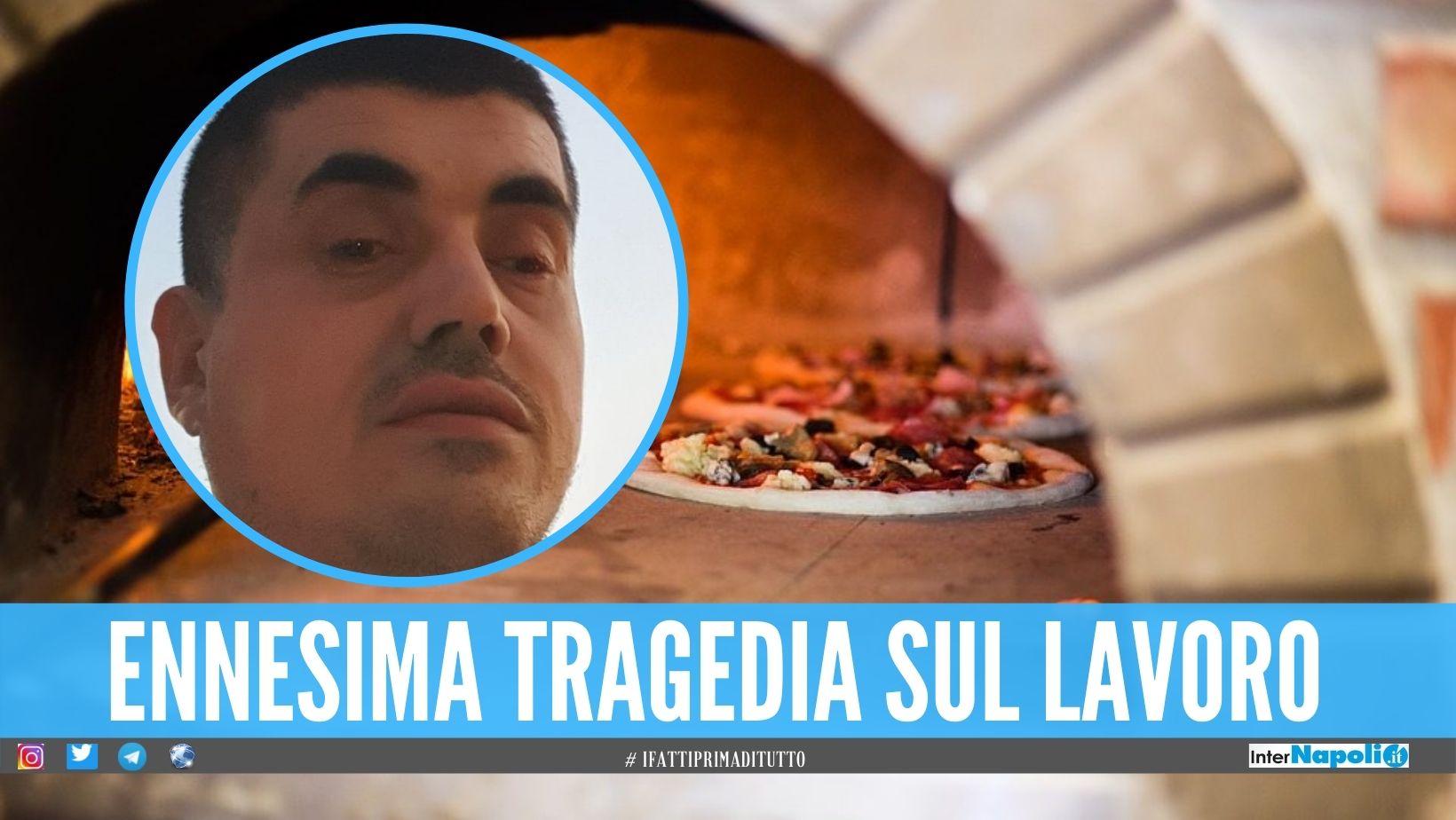 Michele muore schiacciato dal forno, oggi i funerali del pizzaiolo a Portici