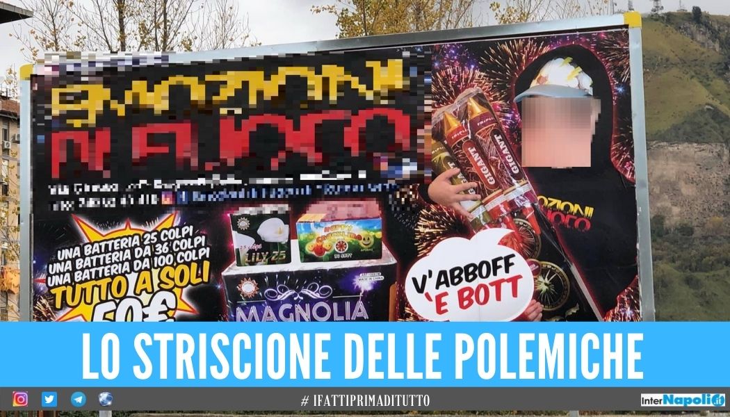 "V'abboff' 'e bott", a Napoli pubblicità choc col bimbo per vendere fuochi a Capodanno