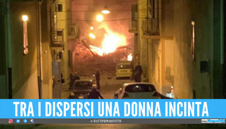 Palazzina esplosa in Sicilia, si scava ancora: tra i dispersi una donna incinta