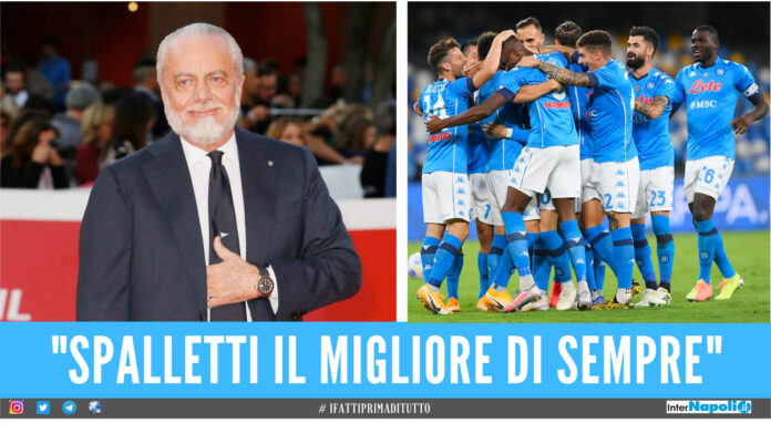 Aurelio De Laurentiis - gli azzurri in campo