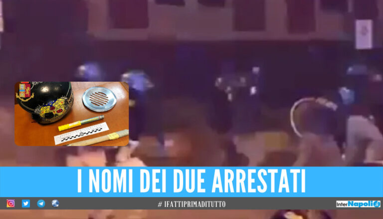 Guerriglia in strada dopo la partita Turris-Taranto, due arresti tra gli ultras