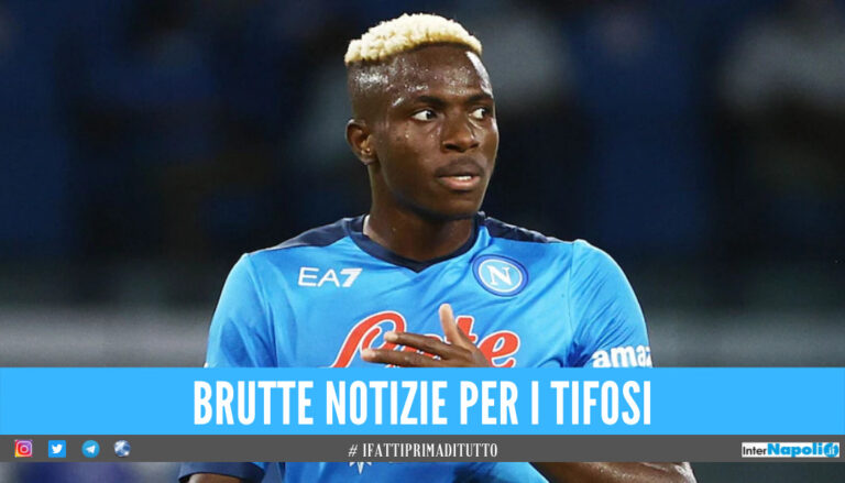 Il Napoli perde ancora pezzi, Osimhen positivo al Covid prima della Juve