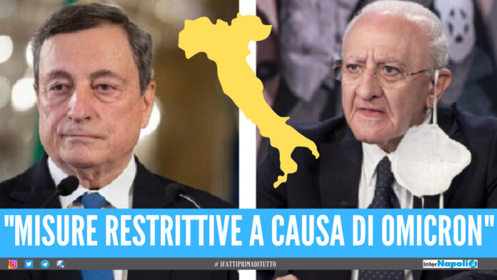 La Variante Omicron ora fa paura, in arrivo nuove restrizioni tampone anche per vaccinati, mascherine Ffp2 su bus e cinema