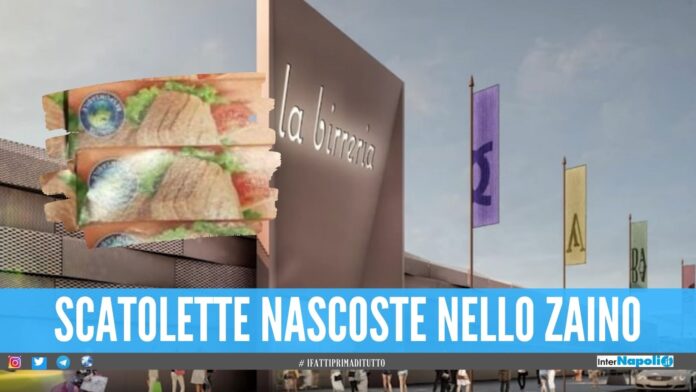 Ruba il tonno nel centro commerciale La Birreria, beccato dalla polizia