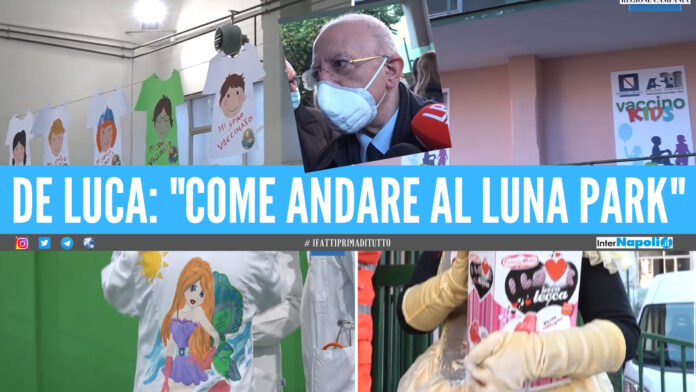 Vaccini ai bimbi in Campania giostre, giocattoli e caramelle dopo le dosi ma l'affluenza è bassa