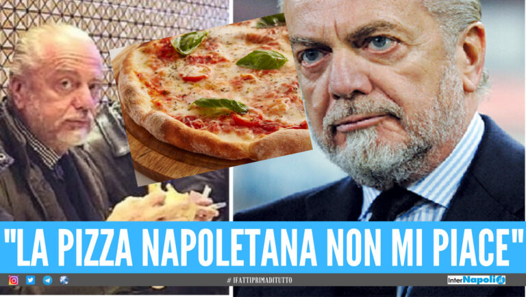 De Laurentiis: “La pizza napoletana non mi piace, nel forno a legno spesso è bruciata e indigeribile”