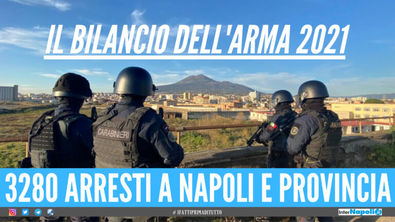 Oltre 3mila arresti a Napoli e provincia, 40 erano latitanti di camorra: il bilancio dei Carabinieri