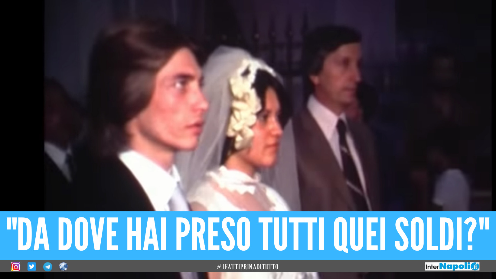 Nino d'Angelo ricorda le nozze: "Scelsi mercoledì perché la chiesa era addobbata da ricco, tutto gratis"