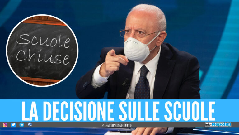 Scuole chiuse in Campania, De Luca sfida anche il Governo: «Faccio tutto da solo»