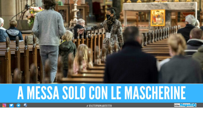Non solo il Green Pass, da oggi per andare in chiesa sarà obbligatoria anche la mascherina FFP2