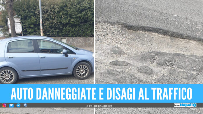 'Corso Campano', buche e disagi sulla strada tra Qualiano e Villaricca: «Nessuno interviene da più di un mese»