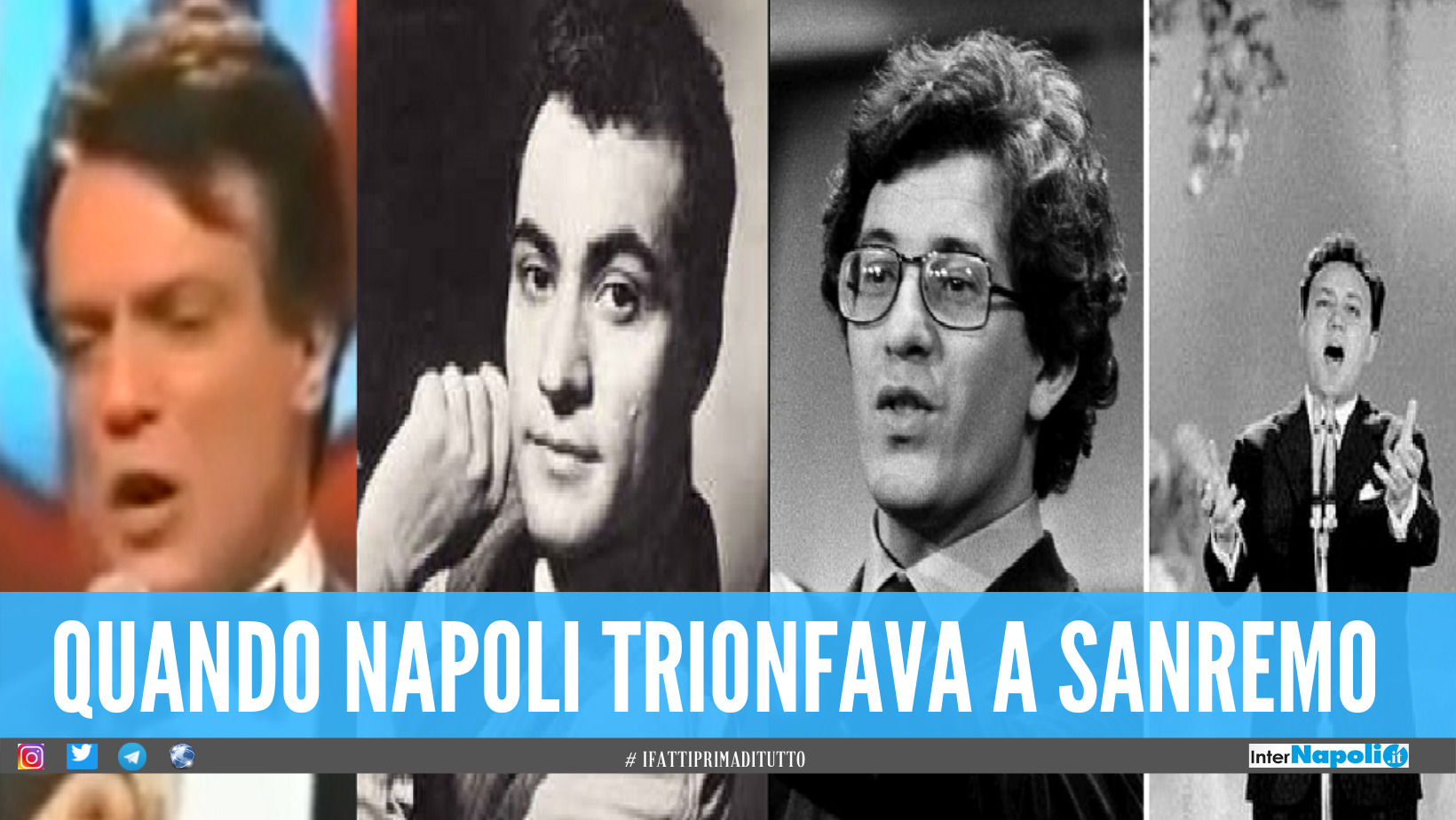 Quando Napoli ha trionfato a Sanremo, chi sono i 5 cantanti che hanno conquistato l'Ariston