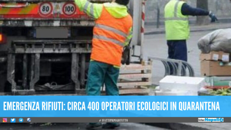 Napoli rischia l’emergenza rifiuti, 400 operatori ecologici a casa tra Covid e quarantena