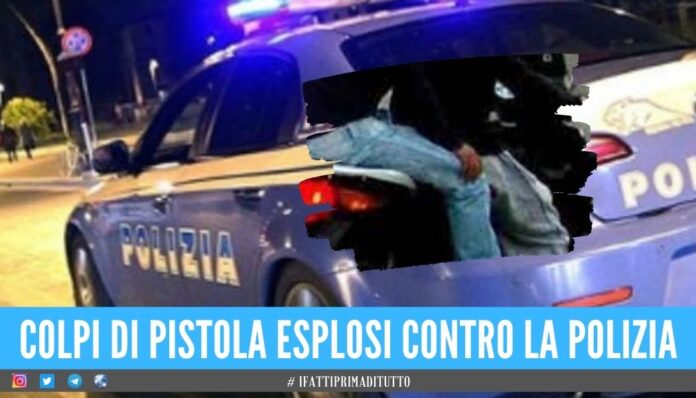 polizia Sparatoria dopo un tentato raid, banditi in fuga al Terzo Mondo di Secondigliano