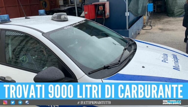 Distributore di benzina abusivo scoperto a Napoli, blitz vicino all’Aeroporto