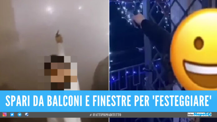 Capodanno a Napoli, su TikTok si festeggia sparando con le pistole dai balconi [Video]