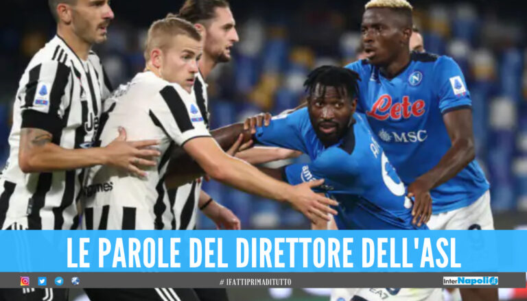 Juve-Napoli si gioca, ma arriva l’avvertimento dell’ASL: “In campo devono indossare le mascherine”