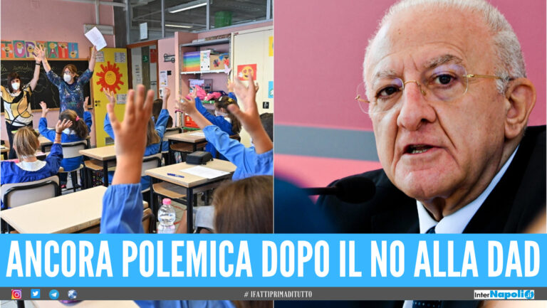 Scuola in presenza in Campania, De Luca attacca: "Oltre 25mila contagi in 7 giorni"