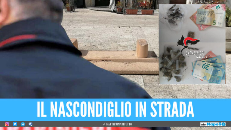 Blitz a Monteruscello, presi i pusher della panchina: carabinieri sequestrano droga e soldi