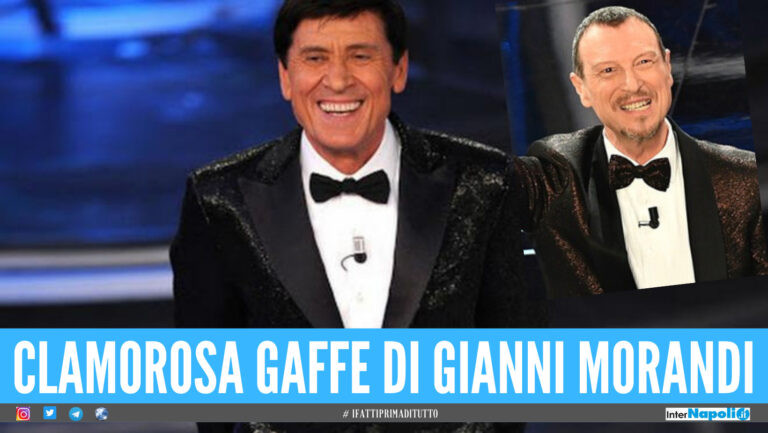 Amadeus grazia Gianni Morandi, resterà in gara a Sanremo. Il cantante chiede scusa: “L’ho fatta grossa”