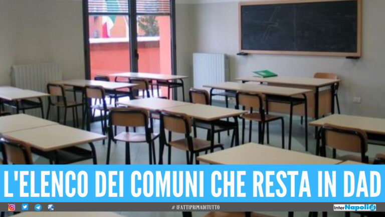 Dad sospesa in Campania ma in provincia di Napoli è caos sull’apertura delle scuole