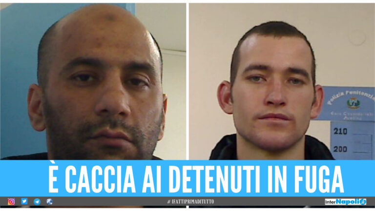 Ancora in fuga i due detenuti scappati dal carcere di Avellino, aperta inchiesta sull’evasione