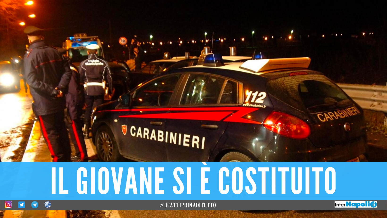 Giugliano. Investe e uccide una donna sull'Asse Mediano, fermato 23enne: "Non  l'ho vista"