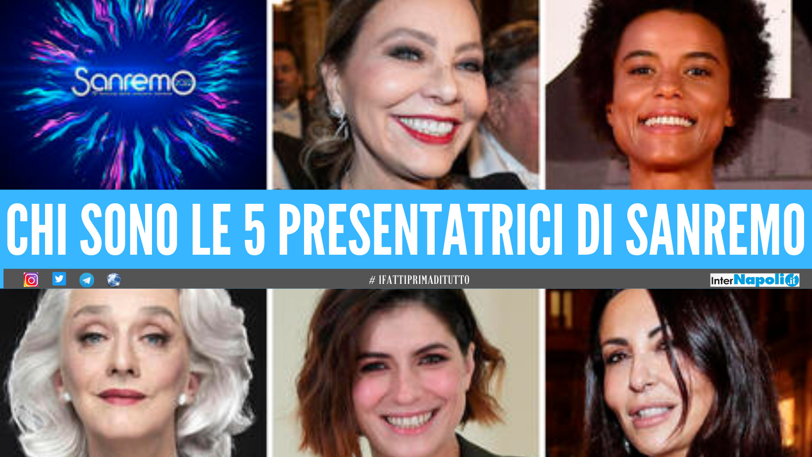 Festival di Sanremo 2022, chi sono le 5 conduttrici da Ornella Muti alla Ferilli