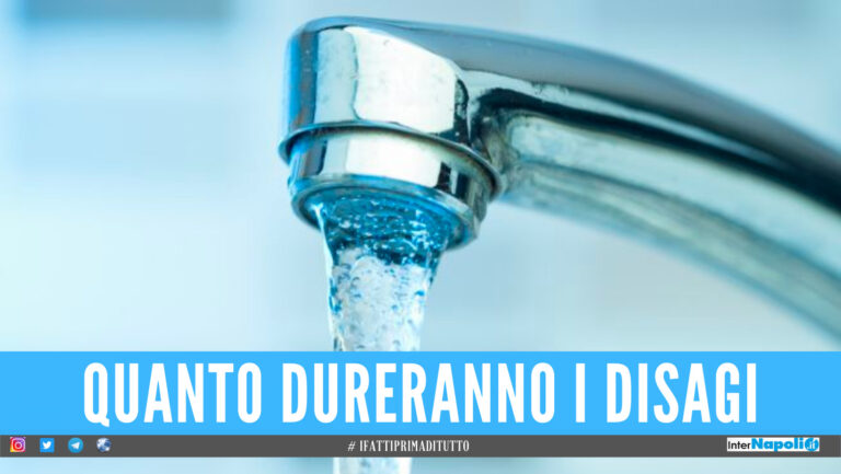 Crisi idrica in provincia di Napoli, lento ritorno dell’acqua nelle case