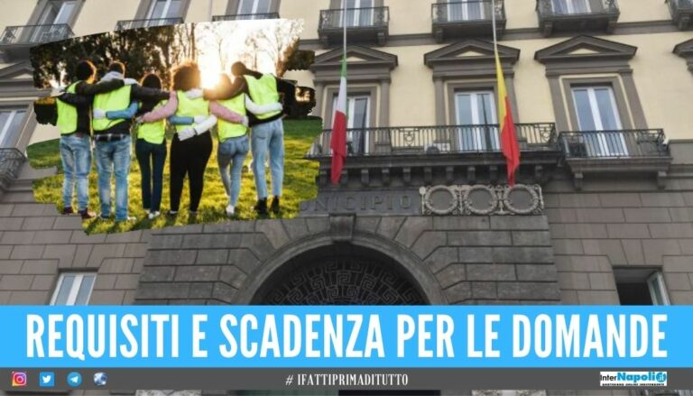 Il Comune di Napoli cerca volontari per il Servizio Civile 440 euro al mese