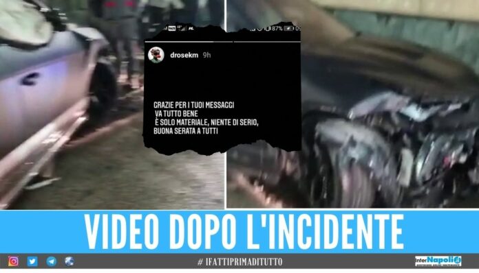 Malcuit perde il controllo della Lamborghini, pauroso incidente a Sant'Antimo