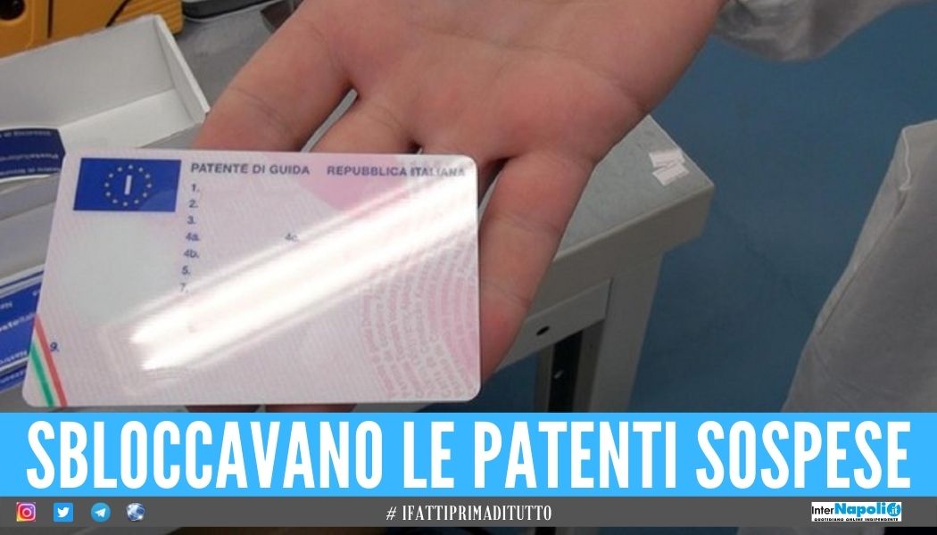 Mazzette per restituire le patenti e annullare le multe, 9 arresti a Napoli