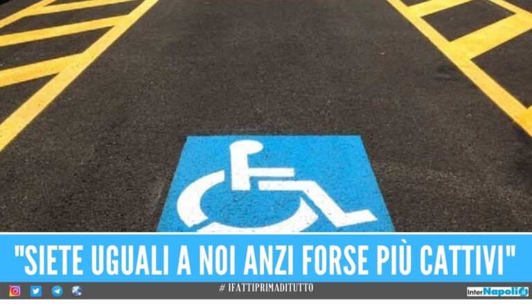 “Parcheggiate ovunque”, la risposta del vigile di Afragola offende i disabili